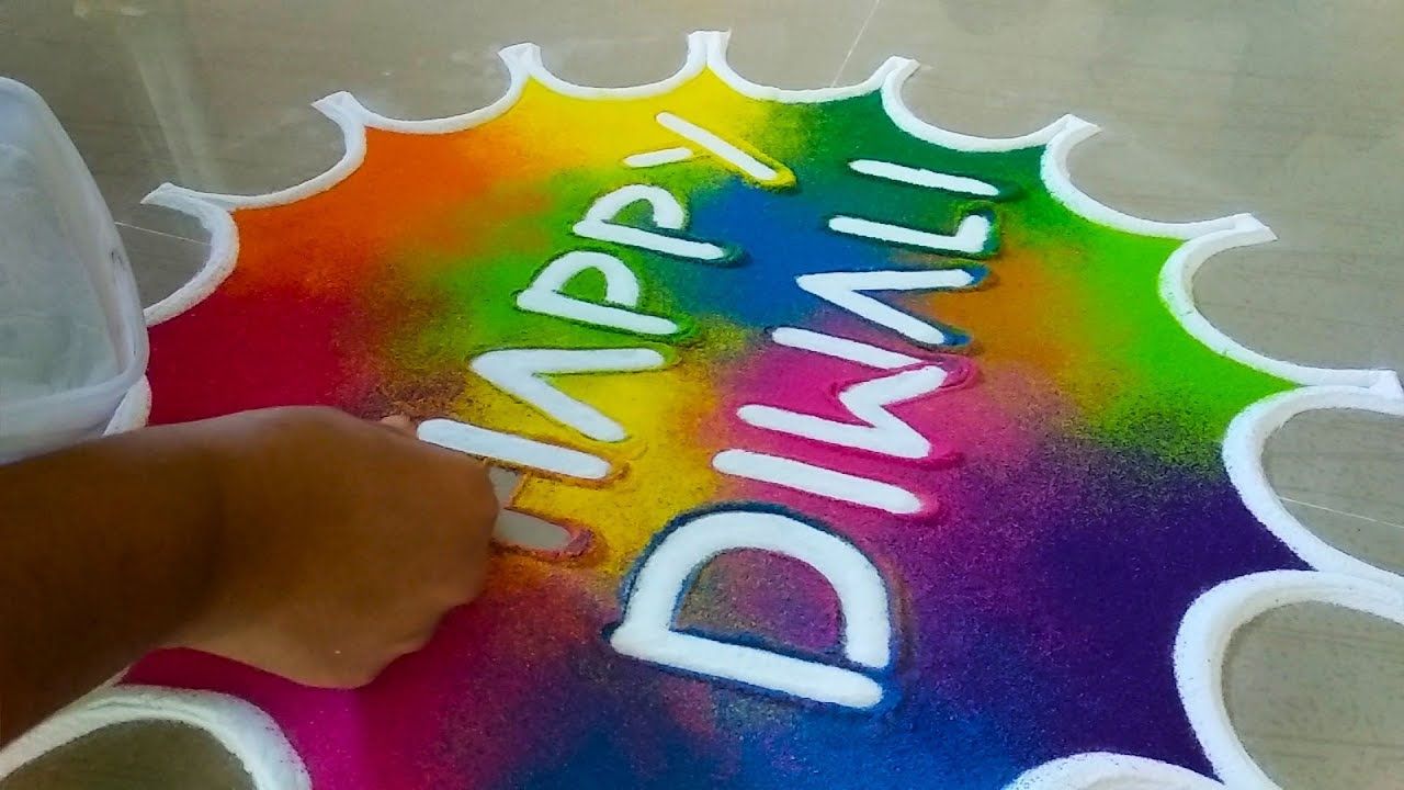 Small Rangoli Designs images for diwali